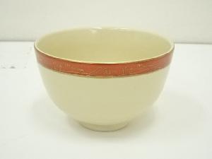 加藤藤山造　帯山水文茶碗